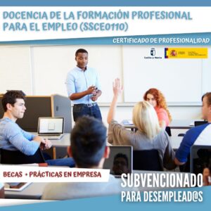 DOCENCIA DE LA FORMACIÓN PROFESIONAL PARA EL EMPLEO